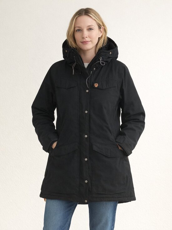 Fjallraven Jackets & Blazers - Fjällräven Nuuk Parka Size Large Black  86369 W  Women